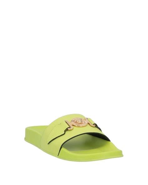 versace green sandals